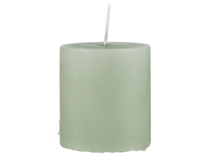 36724 zelena sloupova svicka antique green 7cm