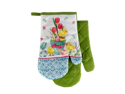 Sada kuchyňských chňapek EASTER CHICKS – motiv kuřátek, 2 ks