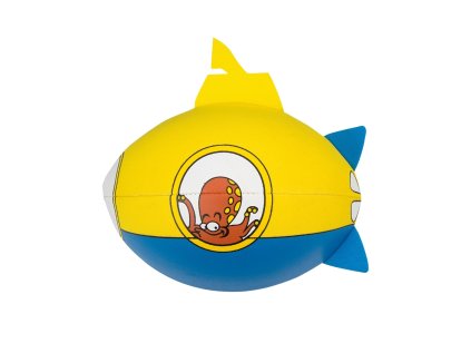 Neoprenový míč do vody SUBMARINE ø 17 cm – zábavný, odolný a ideální pro hry na pláži, u bazénu i ve vodě. Veselý design ponorky!