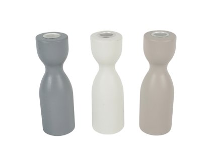 Dřevěný svícen TORNE 18 cm v moderním designu