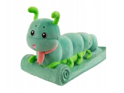 Plyšová HOUSENKA s dětskou dekou uvnitř, zelená