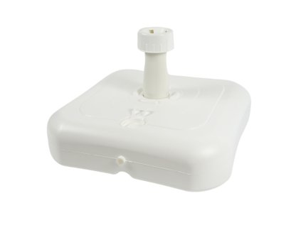 Plastový stojan na slunečník ZEPHY, bílá pro zahradu