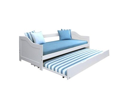 75326 akce bila detska postel s pristylkou intro 90 x 200 cm ii jakost