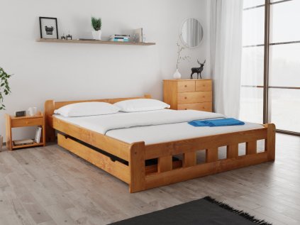 AKCE Postel Naomi zvýšená 160 x 200 cm, olše II. jakost