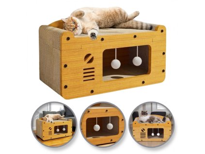 domek dla kota budka legowisko drapak 56 cm kot18