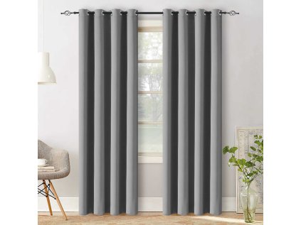 Závěs OXFORD LIGHT světle šedý 140x250 cm do obýváku