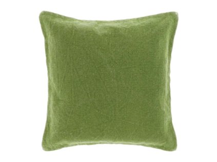 Zelený dekorační polštářek LOEK 45x45 cm do moderního interiéru