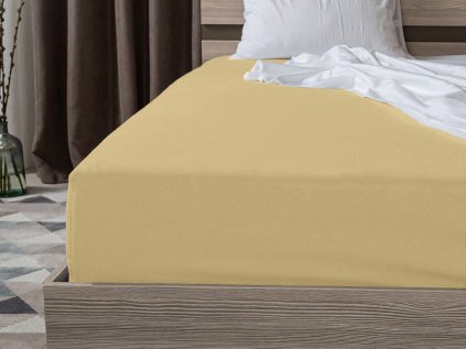 Jersey prostěradlo s lycrou žluté 90 × 200 cm – veselé a pohodlné