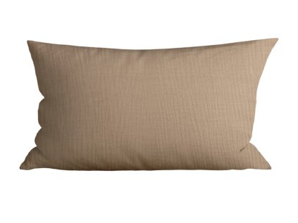 Světle hnědý mušelínový povlak na polštář PURELY 40x80 cm