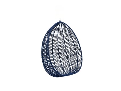 Tmavě modré závěsné křeslo NARS bez stojanu do interiéru