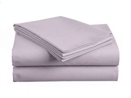 Bavlněné prostěradlo BASIC 200x220 cm světle fialové – extra jemné a prodyšné