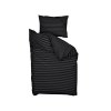 Povlečení Alterna černé – moderní design s jemným proužkováním