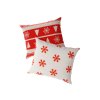 Povlaky na polštář VÁNOČNÍ JELEN A STROMEČEK 40x50 cm – červenobílý motiv