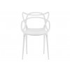 Bílá plastová židle KATO