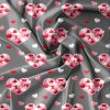 44826 4 povleceni z mikrovlakna pink hearts sede