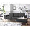 Tmavě šedá rohová sedací souprava MOON (Varianta sedačky Levý roh)