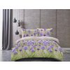 3D Povlečení PURPLE FLOWERS zelené (Rozměr povlečení 70 x 80 cm | 140 x 200 cm)