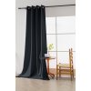 Černý závěs OXFORD 140x250 cm (Zavěšení Kovové kroužky)