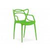 Zelená plastová židle KATO