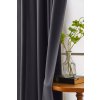 Tmavě šedý závěs OXFORD 140x250 cm (Zavěšení Kovové kroužky)