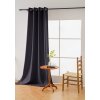 Tmavě šedý závěs OXFORD 140x250 cm (Zavěšení Kovové kroužky)