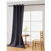 Tmavě šedý závěs OXFORD 140x250 cm (Zavěšení Kovové kroužky)