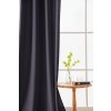 Tmavě šedý závěs OXFORD 140x250 cm (Zavěšení Kovové kroužky)