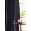 Tmavě šedý závěs OXFORD 140x250 cm (Zavěšení Kovové kroužky)