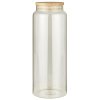 47328 sklenena doza na potraviny bamboo s bambusovym vikem 1750 ml