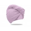 59074 rychleschnouci frote turban na vlasy svetle fialovy