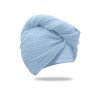 59083 rychleschnouci frote turban na vlasy svetle modry