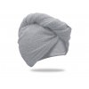 59071 rychleschnouci frote turban na vlasy svetle sedy