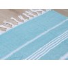 Plážová osuška FARAO 90 x 180 cm, tyrkysová, 70% bavlna | 30% polyester
