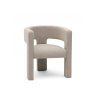 Tmavě béžové designové křeslo ALPAH E – moderní elegance pro váš interiér