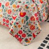 Designový přehoz na postel RETRO PTÁČEK barevný s ptáčky a květinami