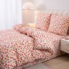 Pohodlné povlečení z mikrovlákna STRAWBERRY růžové s jahodovým designem