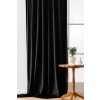 61798 3 zatemnovaci zavesy velvet cerne 140x250 cm 2 ks kovove krouzky