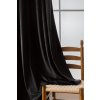 61798 8 zatemnovaci zavesy velvet cerne 140x250 cm 2 ks kovove krouzky