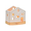 Keramický svícen OPEN HOUSE 11 cm bílý – elegantní vánoční dekorace