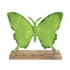 Kovová dekorace motýl BUTTERFLY 20 cm zelená – stylový doplněk do interiéru