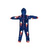 Dětský overal CHRISTMAS ONESIE modrý - pohodlný vánoční design