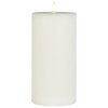 LED sloupová svíčka WARM FLAME 20 cm bílá s realistickým plamenem