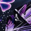 Měkká mikroplyšová deka VIOLET BUTTERFLY tmavě modrá pro útulný domov
