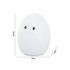 Roztomilá LED noční lampa EGG bílá 12,5 cm – měkké světlo pro klidný spánek