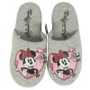 Stylová domácí obuv MINNIE MOUSE ve světle šedé barvě