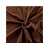 Luxusní mikroplyšové prostěradlo BRONE hnědé 90x200 cm