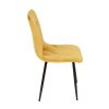 Stylová jídelní židle NAOMI s černými nohami a sametovým čalouněním