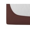 Tmavě hnědé jersey prostěradlo pro každodenní použití, rozměr 90 x 200 cm