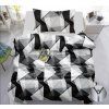 Moderní bavlněné povlečení TRIANGLES černé s geometrickým vzorem