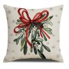 Vánoční povlak na polštář MISTLETOE 45x45 cm, barevný